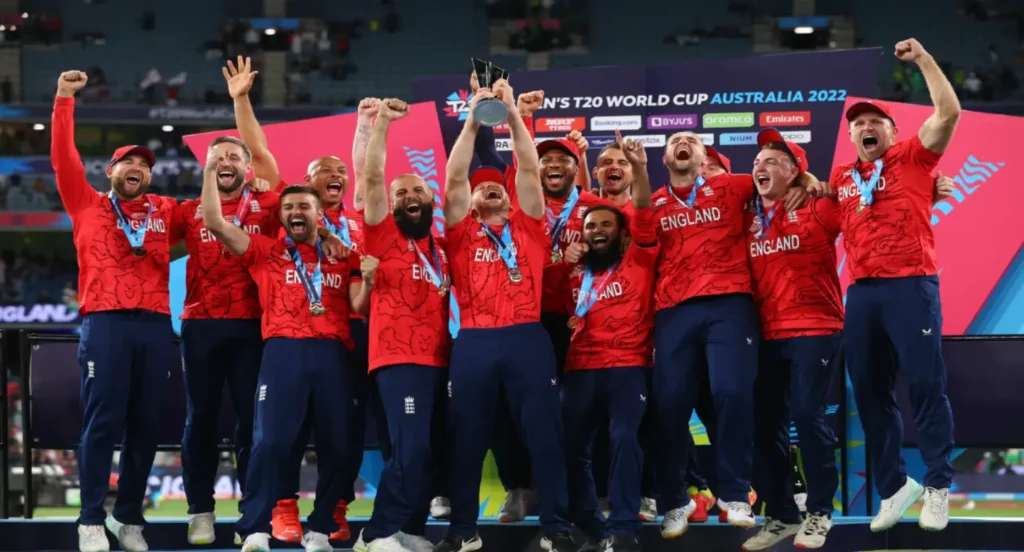 England team with the T20 World Cup 2022.