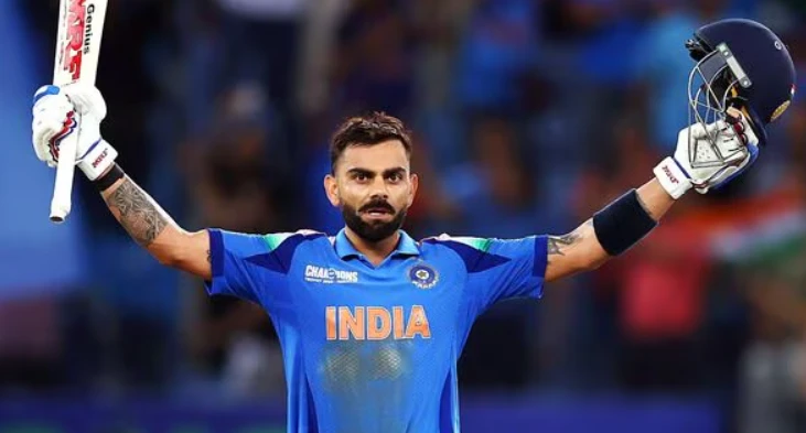 Virat Kohli in the 2025 ICC Champions Trophy.