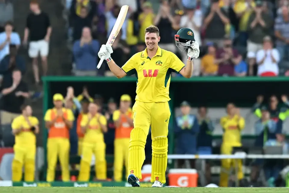 Cameron Green scores his maiden ODI hundred.