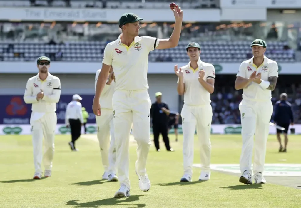England was all-out for just 67 runs in the first innings.