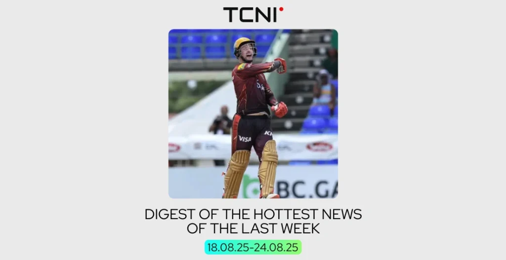 Digest of the hottest cricket news of the past week as of August 24, 2025.