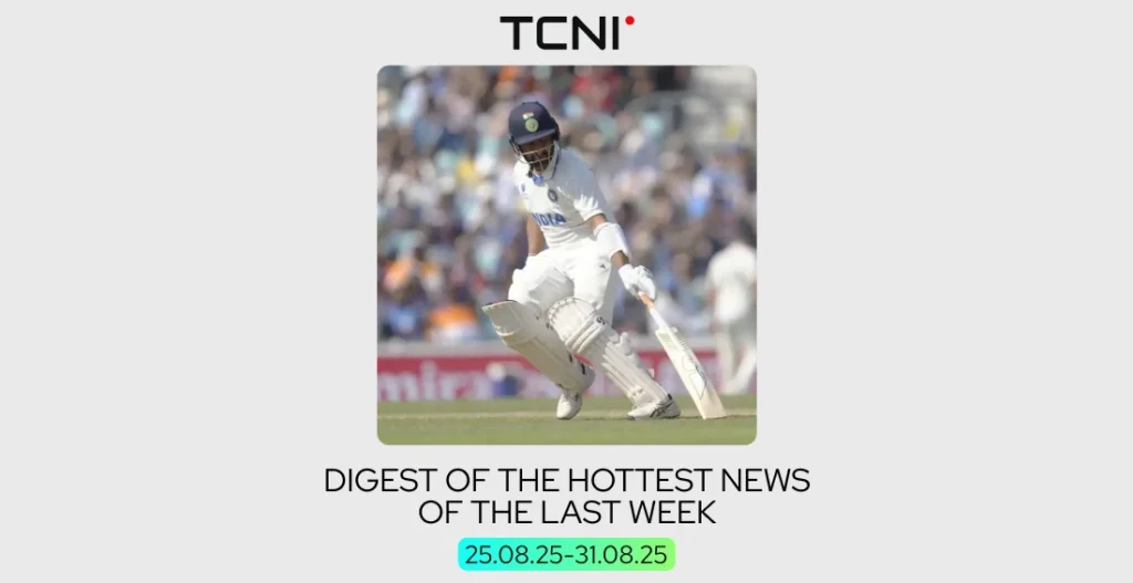 Digest of the most interesting cricket news of the past week as of August 31, 2025.