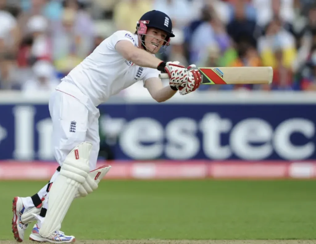 Eoin Morgan scored 104 runs off 199 balls.