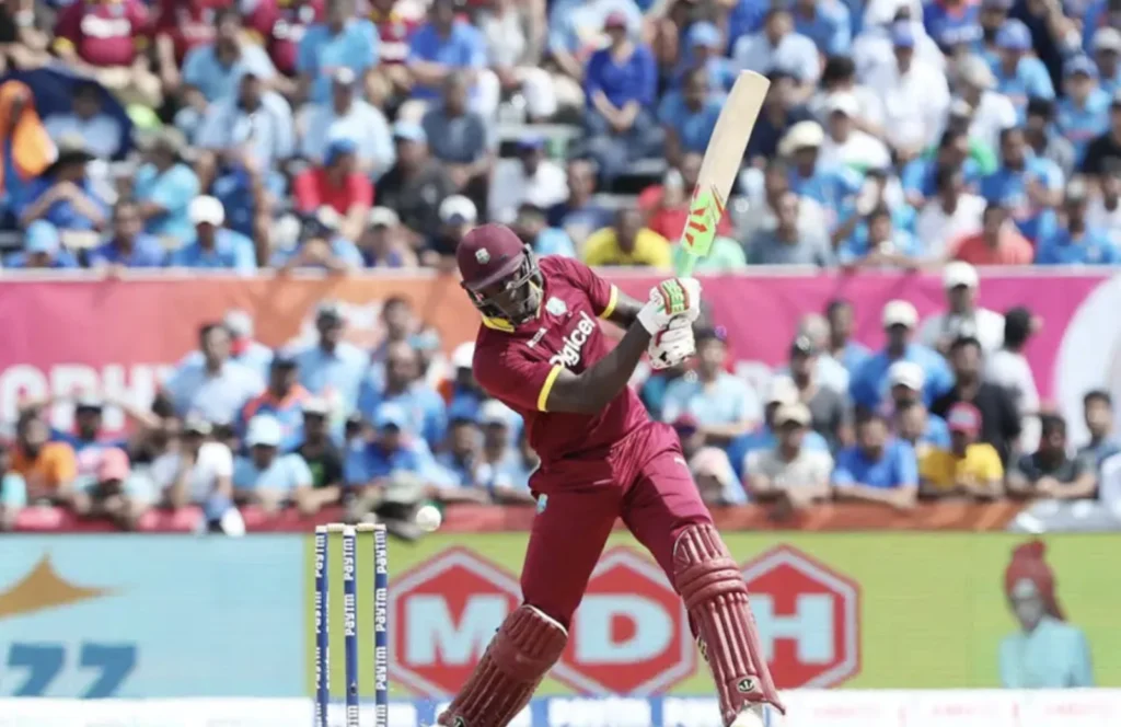 Carlos Brathwaite made 14 runs off 10 balls.