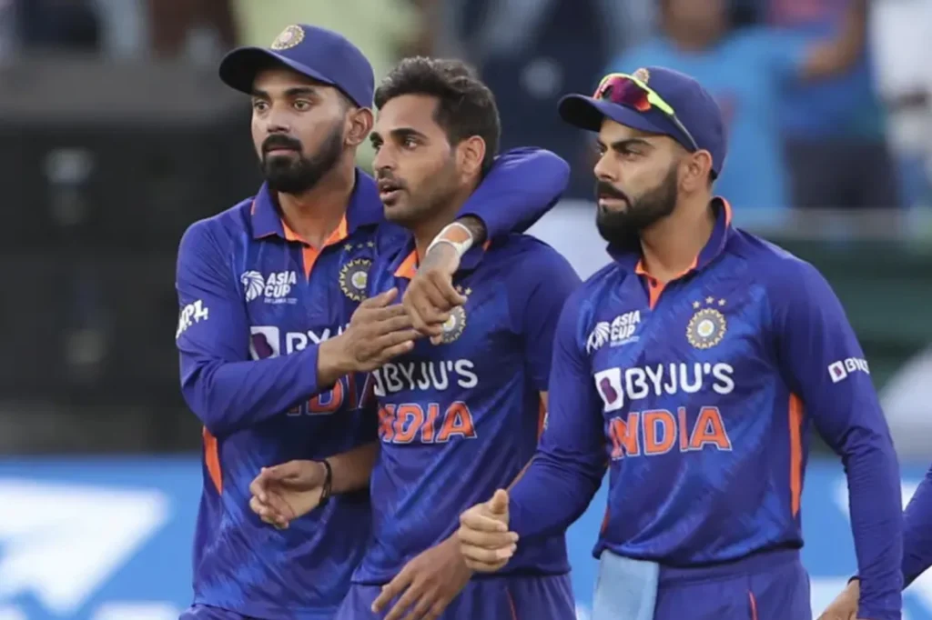 Bhuvneshwar Kumar picked 4 wickets in the match.