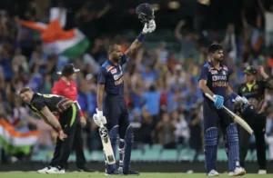 Hardik Pandya scored 42 runs off 22 balls for India.