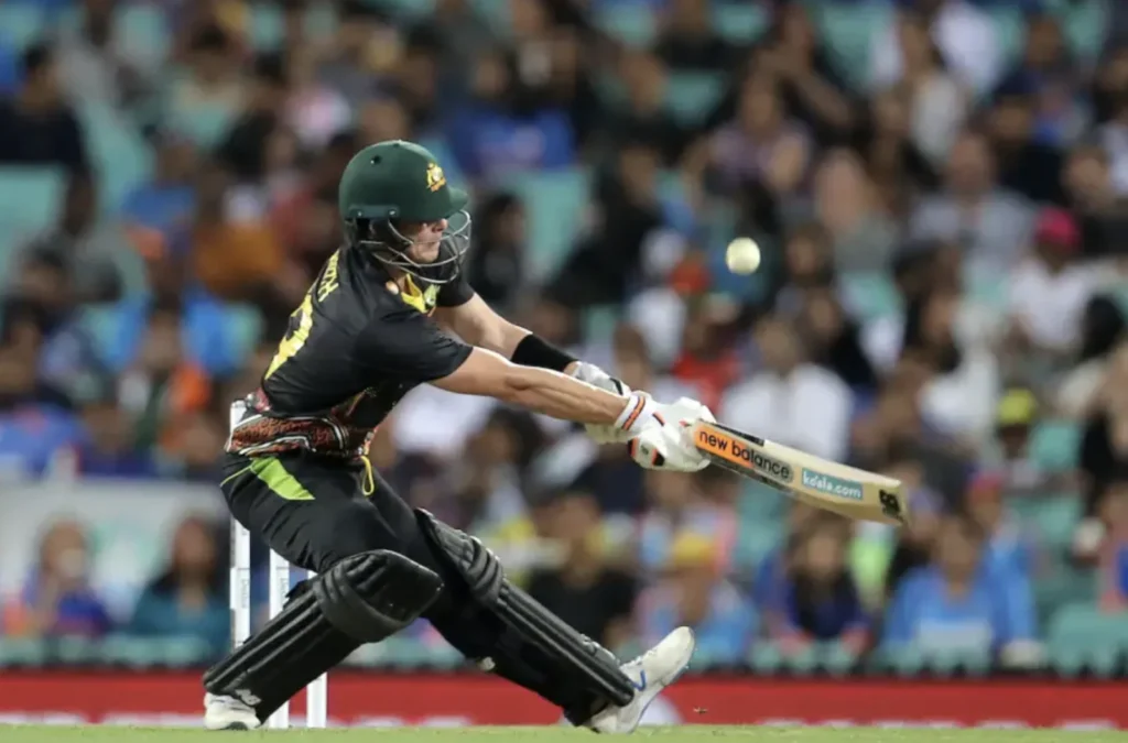 Steven Smith scored 46 runs off 38 balls.