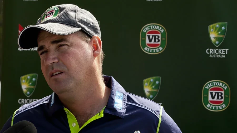 Mickey Arthur in a press conference.