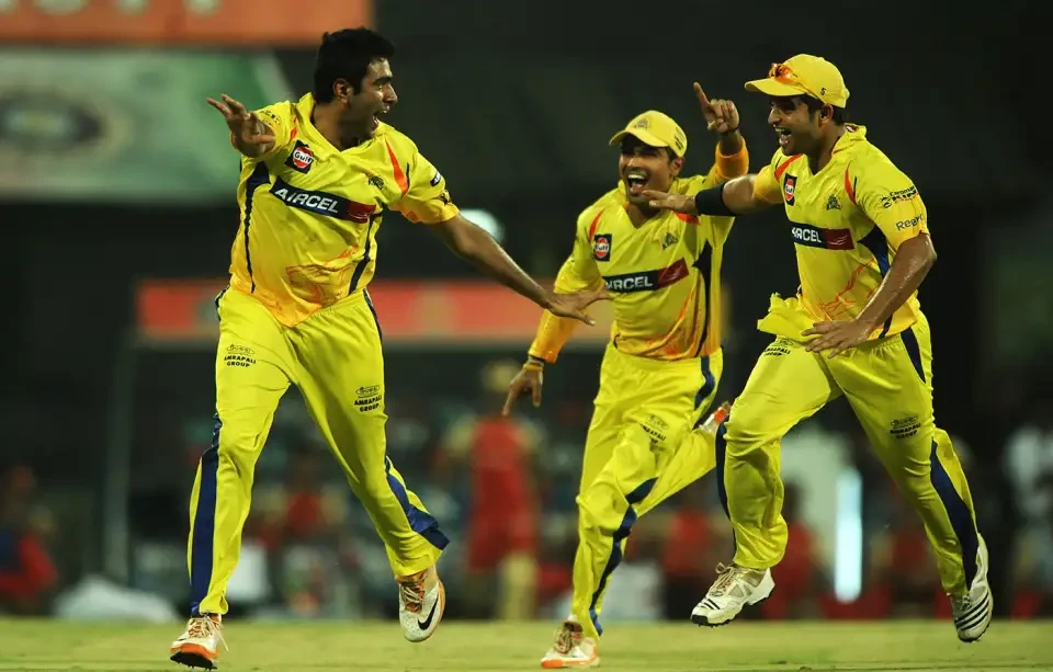Ravichandran Ashwin after dismissing Chris Gayle.