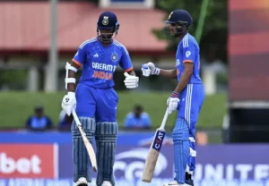 Shubman Gill and Yashasvi Jaiswal during the match.