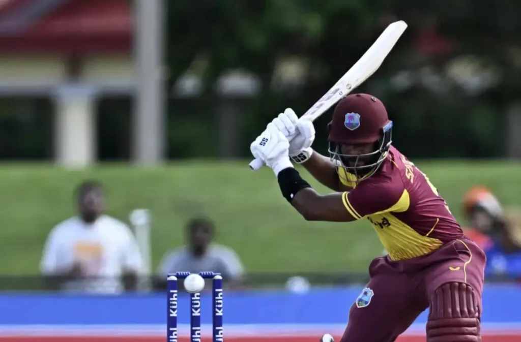 Shai Hope scored 45 runs off 29 balls.