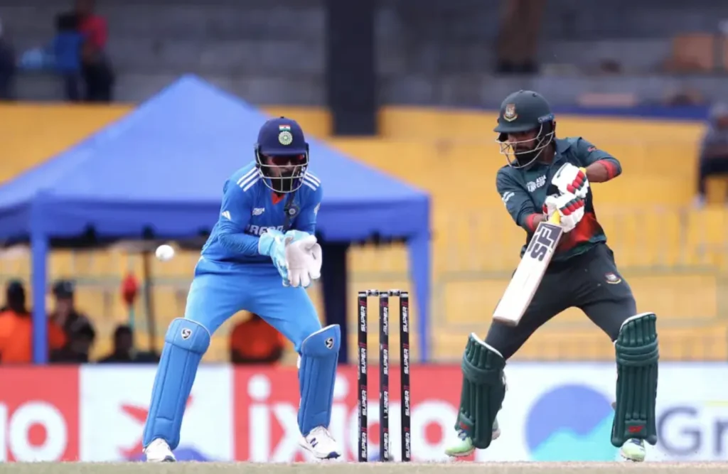 Towhid Hridoy scored 54 runs off 81 balls.