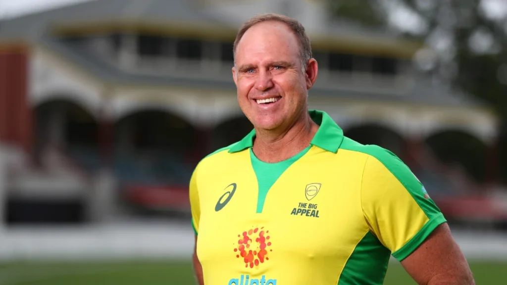 Matthew Hayden in the Australian jersey.