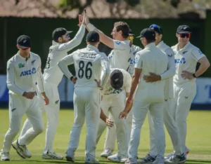 New Zealand ended Day 1 at 174/1, 49 ahead of Zimbabwe.