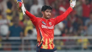 Priyansh Arya after scoring a century in IPL 2025.