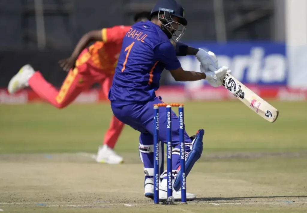 KL Rahul scored 30 runs off 46 balls.
