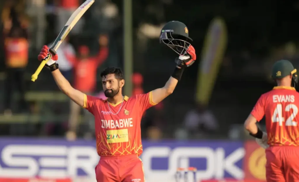 Sikandar Raza scored 115 runs off 95 balls.