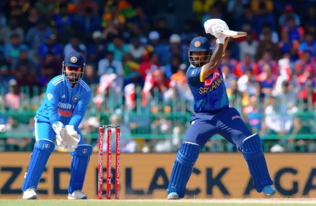 Avishka Fernando made 96 runs off 102 balls.