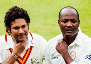 Sachin Tendulkar and Brian Lara together.