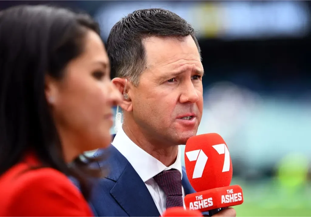 Ricky Ponting in an interview during the Ashes.
