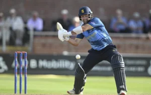 Tom Lammonby was the hero of the match and secured victory for Somerset.
