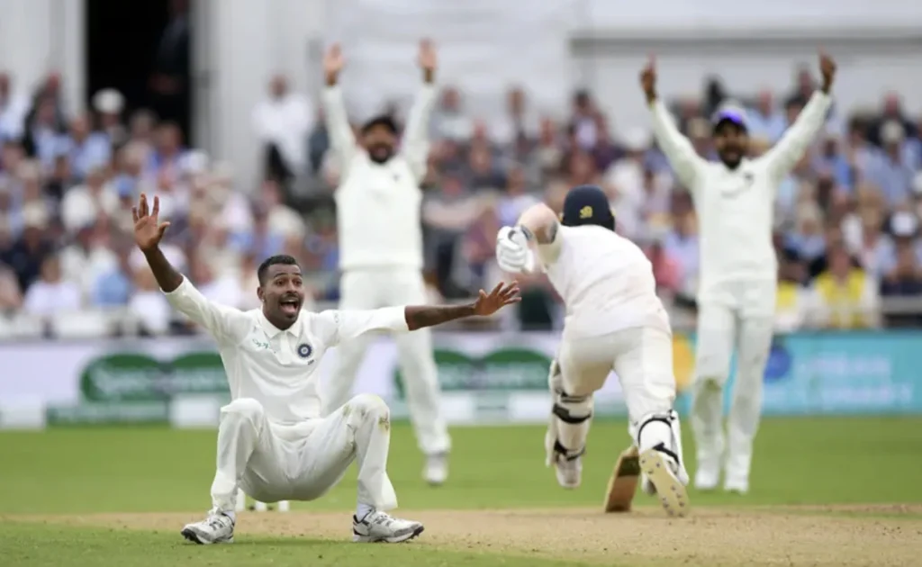 Hardik Pandya took 5 wickets in the first innings of the match.