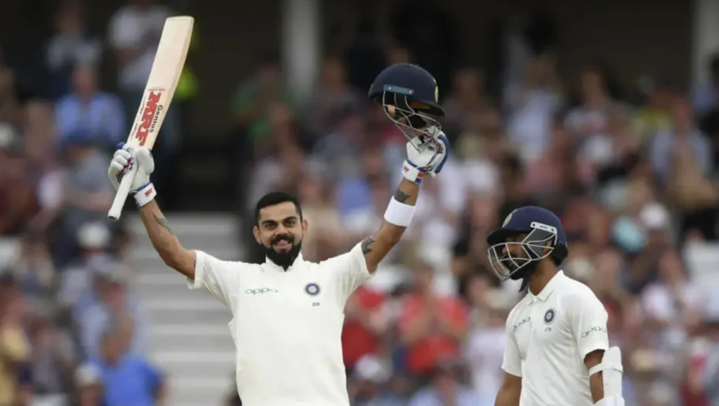 Virat Kohli scored a century in the second innings of the match.