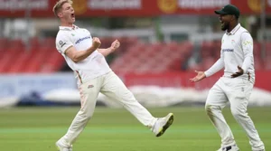 Gloucestershire posted 482 in the first innings at Leicester.