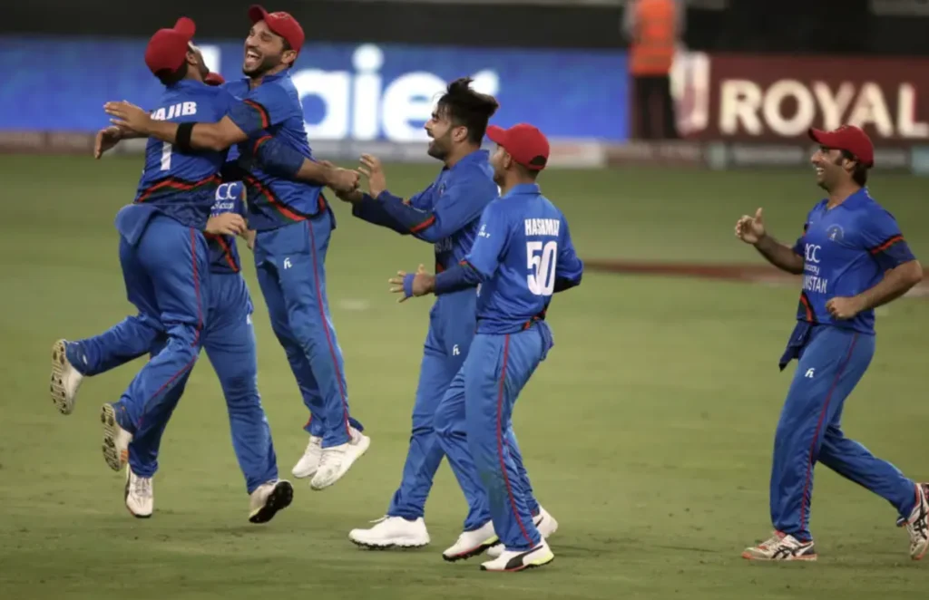The match between India and Afghanistan ended in a tie.