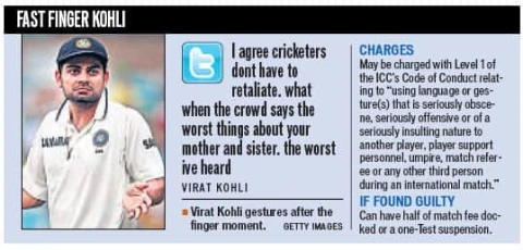 Australian media posts quickly against Kohli’s gestures.