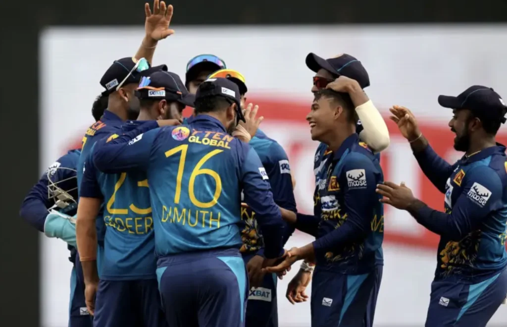 Dimuth Wellalage picked 5 wickets in the match.