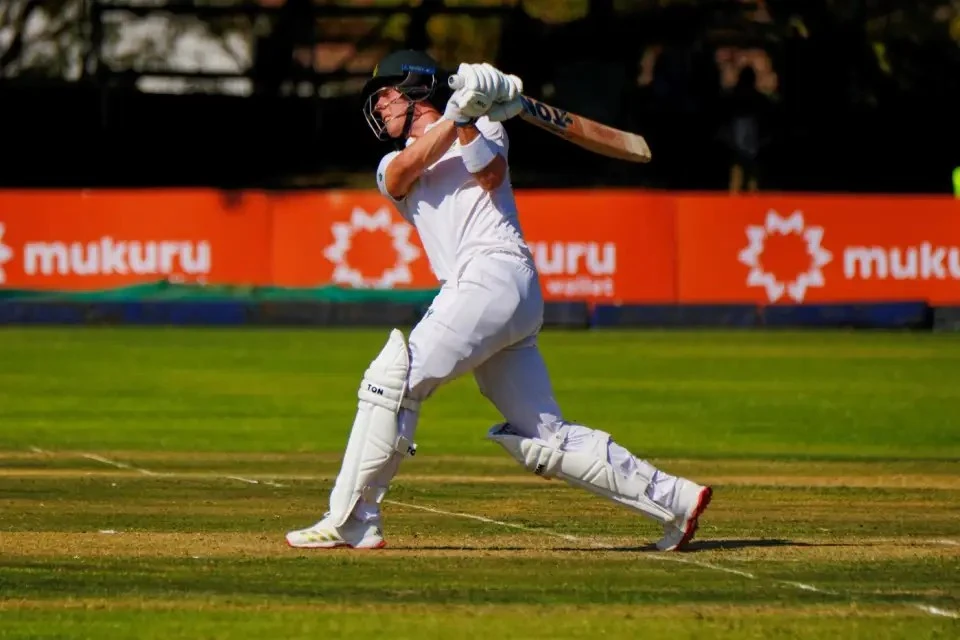 Dewald Brevis received his first-ever Test cap for South Africa.