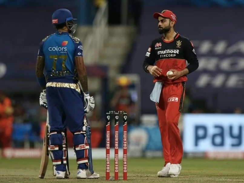 Suryakumar Yadav and Virat Kohli had a long staredown.