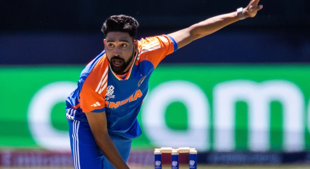 Mohammed Siraj couldn't fit himself into the T20 squad.