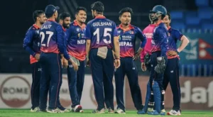 Nepal stuns West Indies with a huge 90-run T20I win.