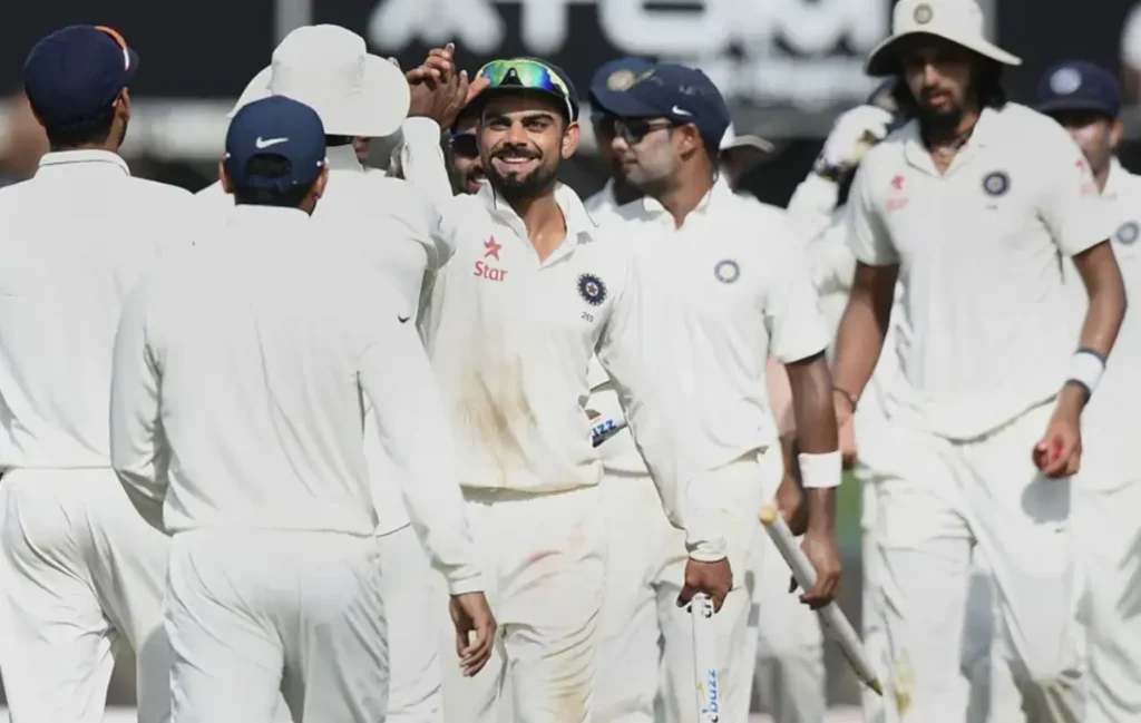 India defeated Sri Lanka by 117 runs.