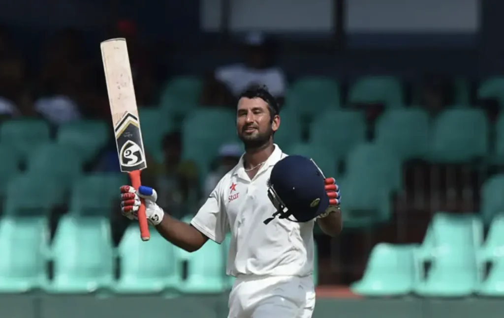 Cheteshwar Pujara made 145 runs in the first innings.
