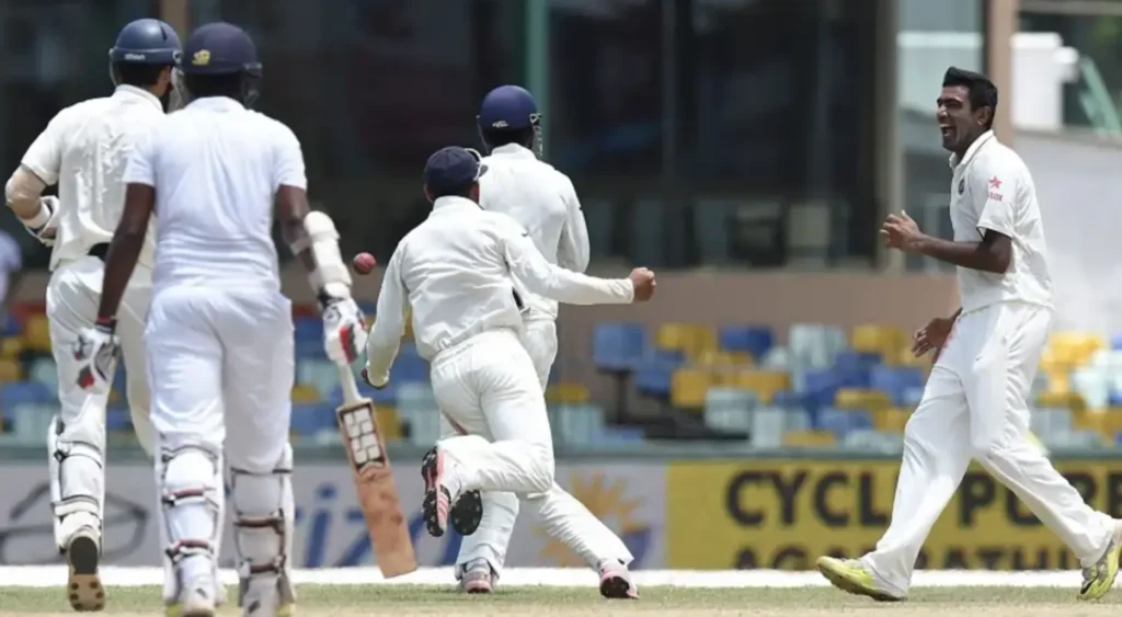 R Ashwin picked 4 wickets in the last innings of the match.