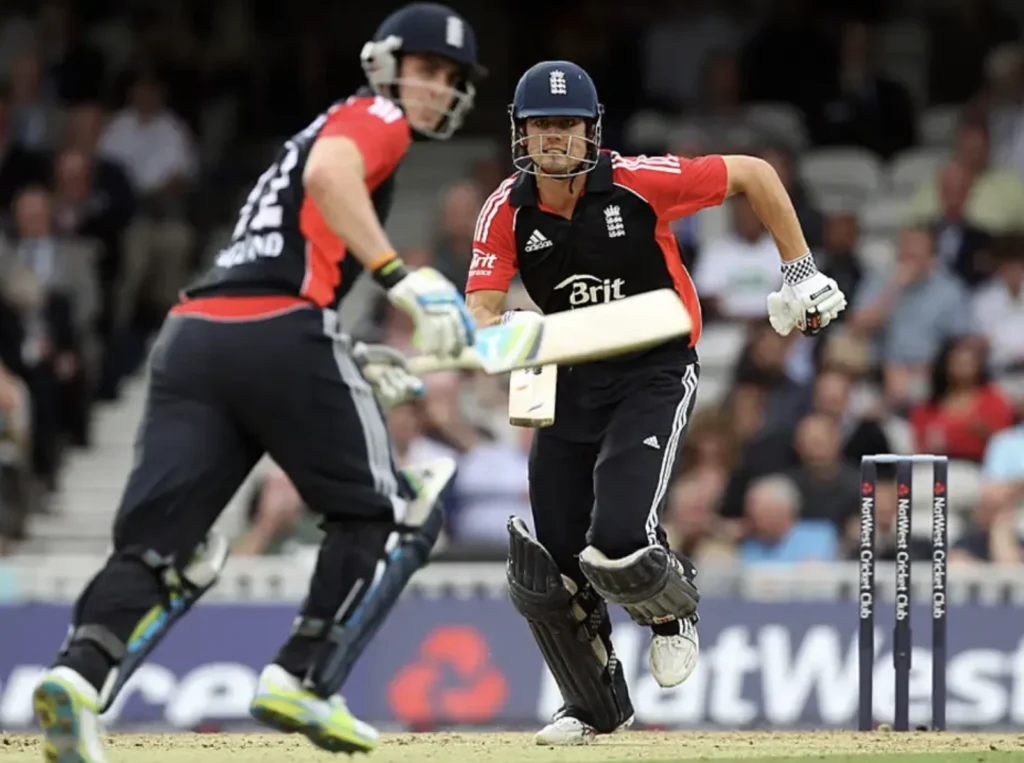 Alastair Cook scored 23 runs off 34 balls in the match.