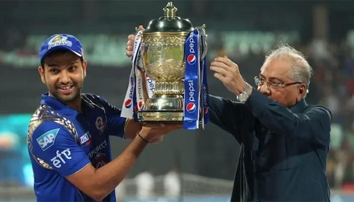 Rohit Sharma leads the Mumbai Indians to their first IPL win.