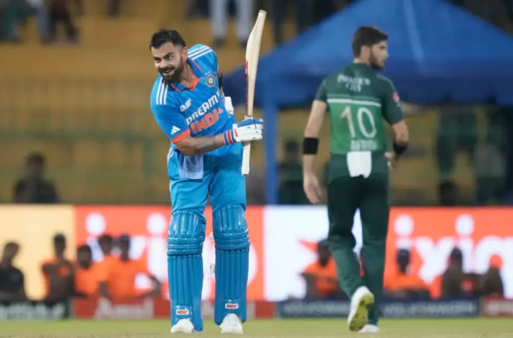 Virat Kohli scored 122 runs off 94 balls.
