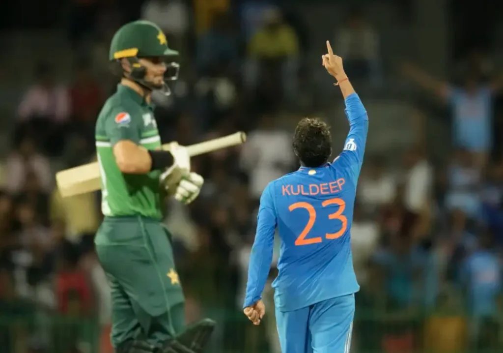 Kuldeep Yadav picked 5 wickets in the match.