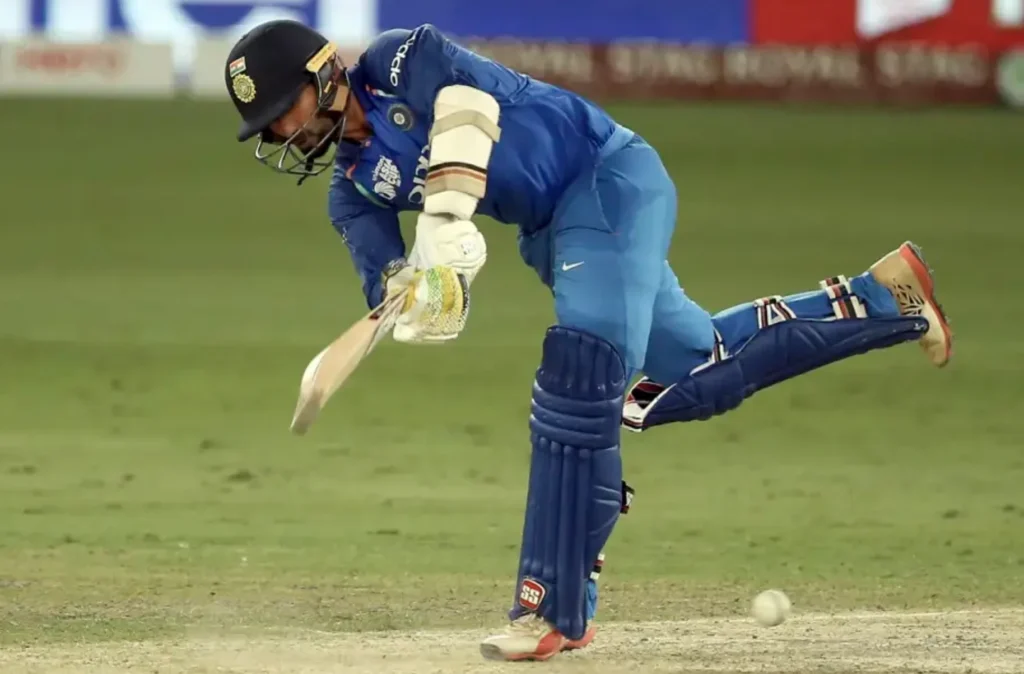 Dinesh Karthik scored 37 runs off 61 balls.
