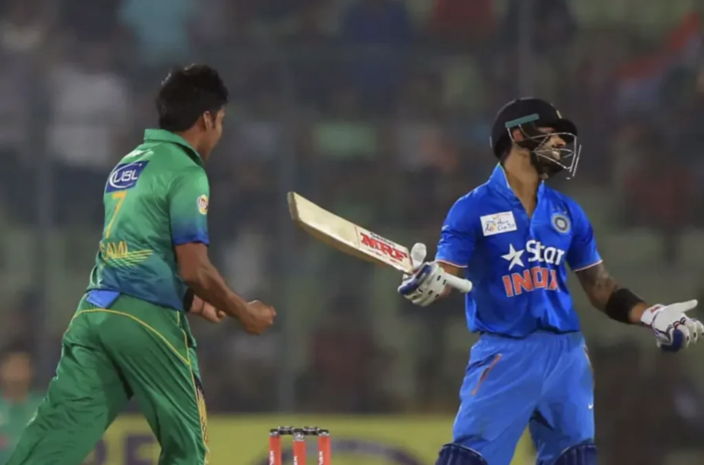 Virat Kohli was dismissed for 49 runs off 51 balls.