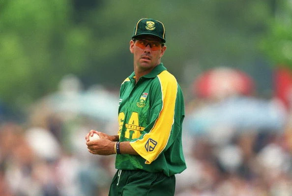 Hansie Cronje fielding for the Proteas against Australia.