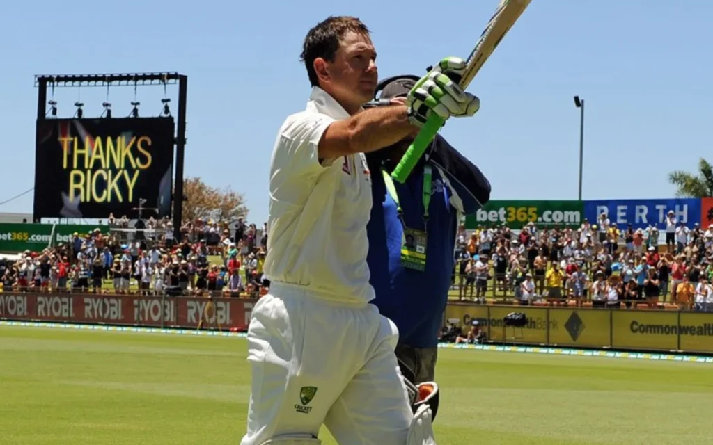 Ricky Ponting in his farewell match.