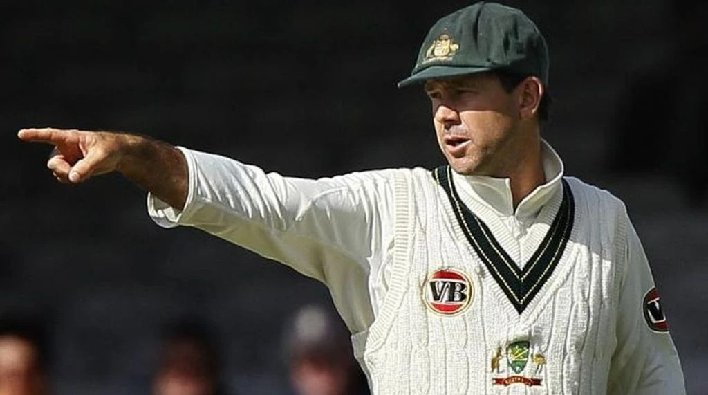 Ponting setting up the field in an important Test match.