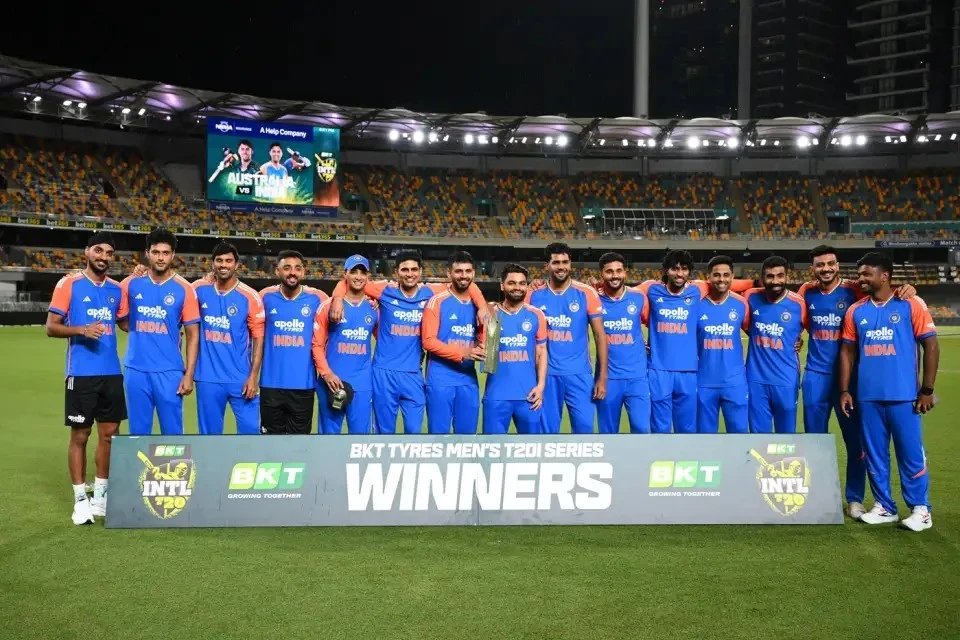 India wins rain-affected T20I series 2-1 against Australia.