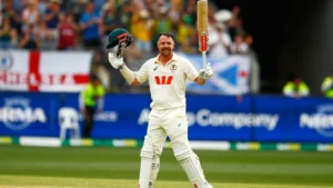 Travis Head smashes a century in The Ashes First Test.