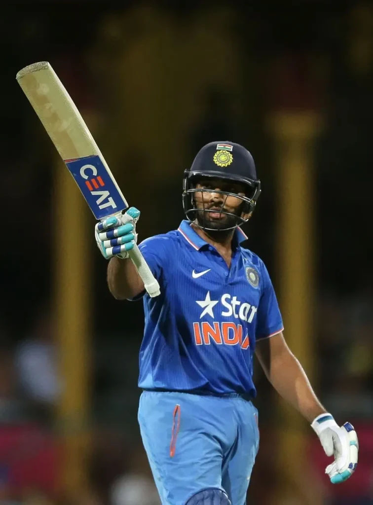 Rohit Sharma brings up a half-century in Australia.